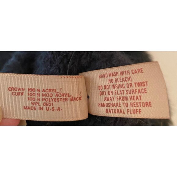 NWT Aris Womens Black Knit Hat With Faux Fur Trim - Picture 9 of 9